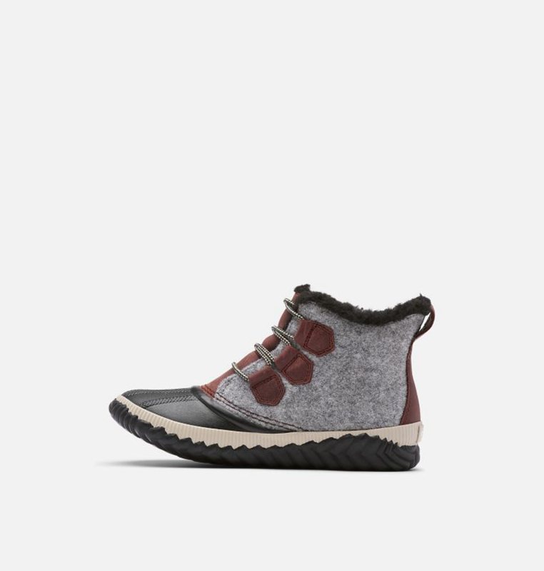 Womens Booties Grey/Black - Sorel Out N About™ Plus Low - 816327-MWA